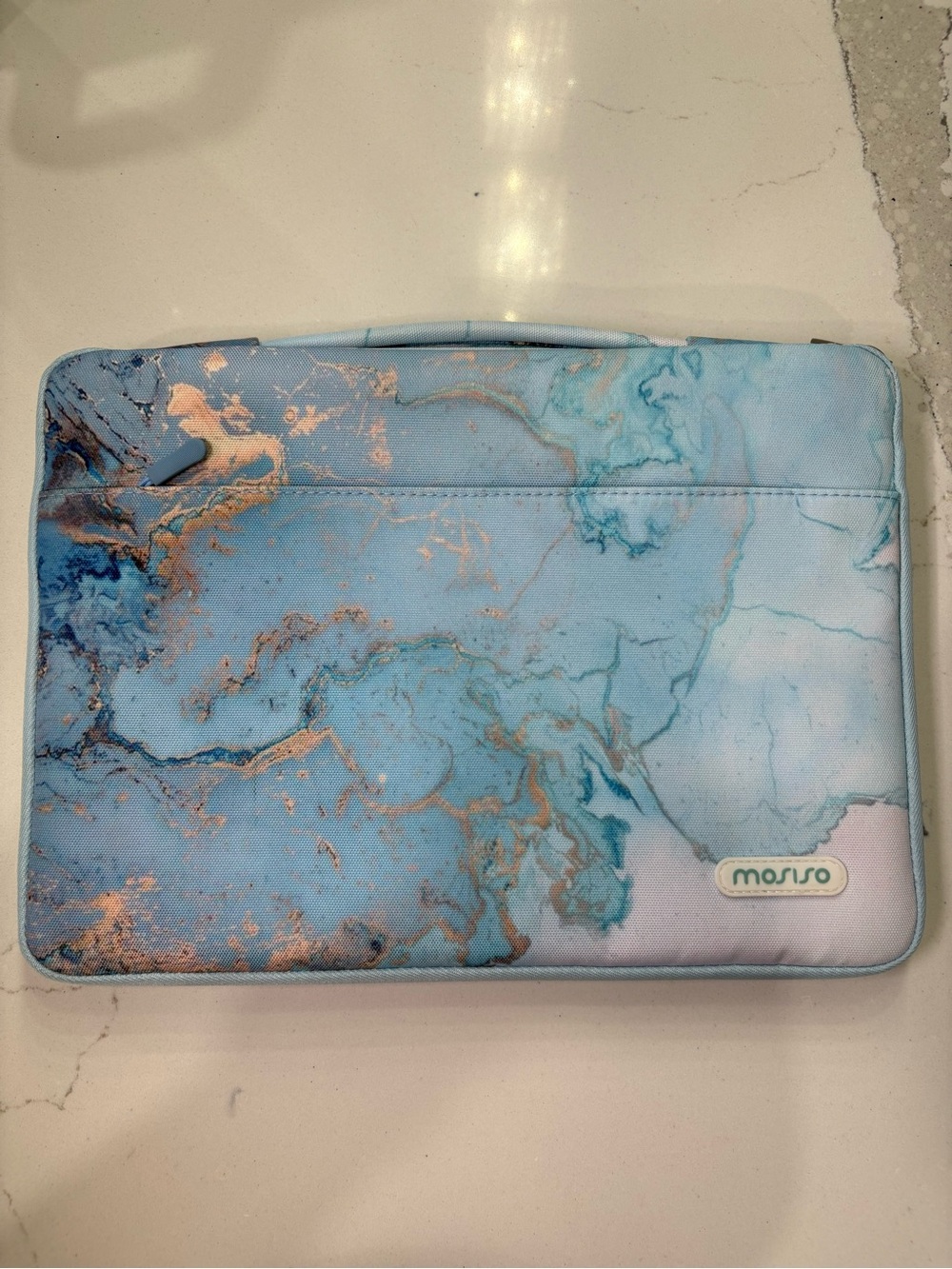 MOSISO Blue Marble 13” Laptop Sleeve Case | Padded Carrying Case